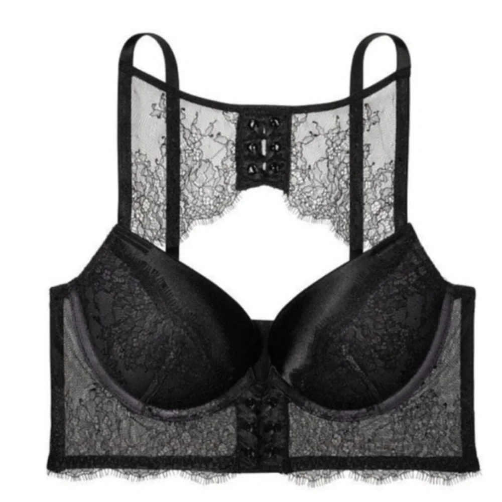 VS • Very Sexy High Neck Chantilly Lace Push Up Bra